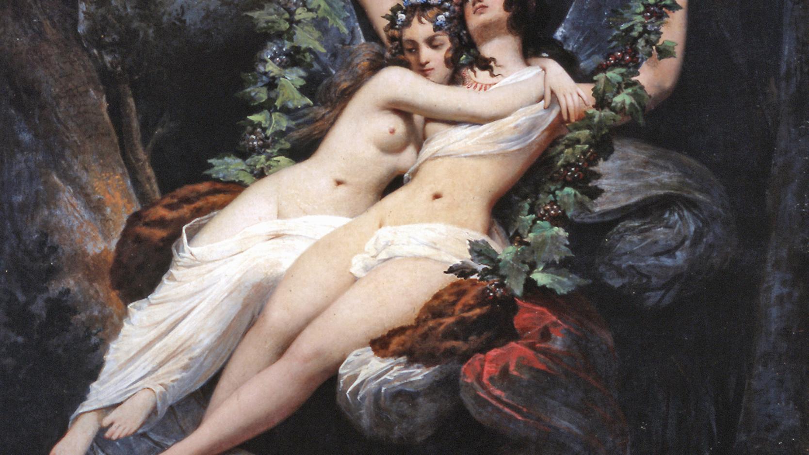 El columpio (1840), Raymond Monvoisin. Col. MNBA