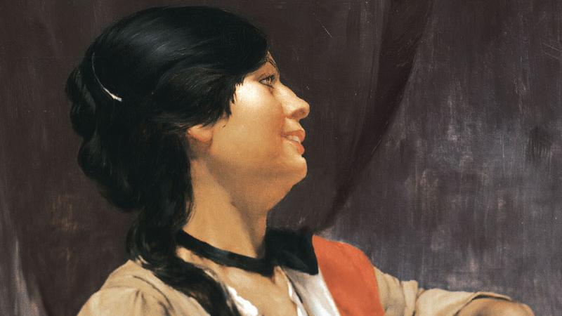 Cuadro con figura femenina