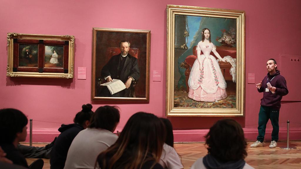 Vista de sala de exposiciones MNBA