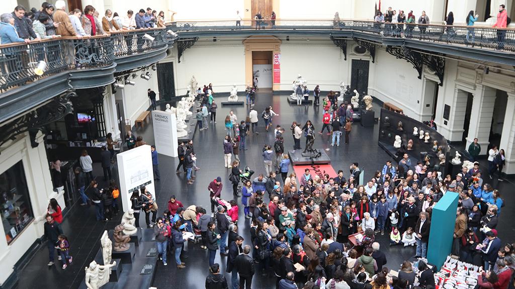 Vista Hall central MNBA en Día del Patrimonio