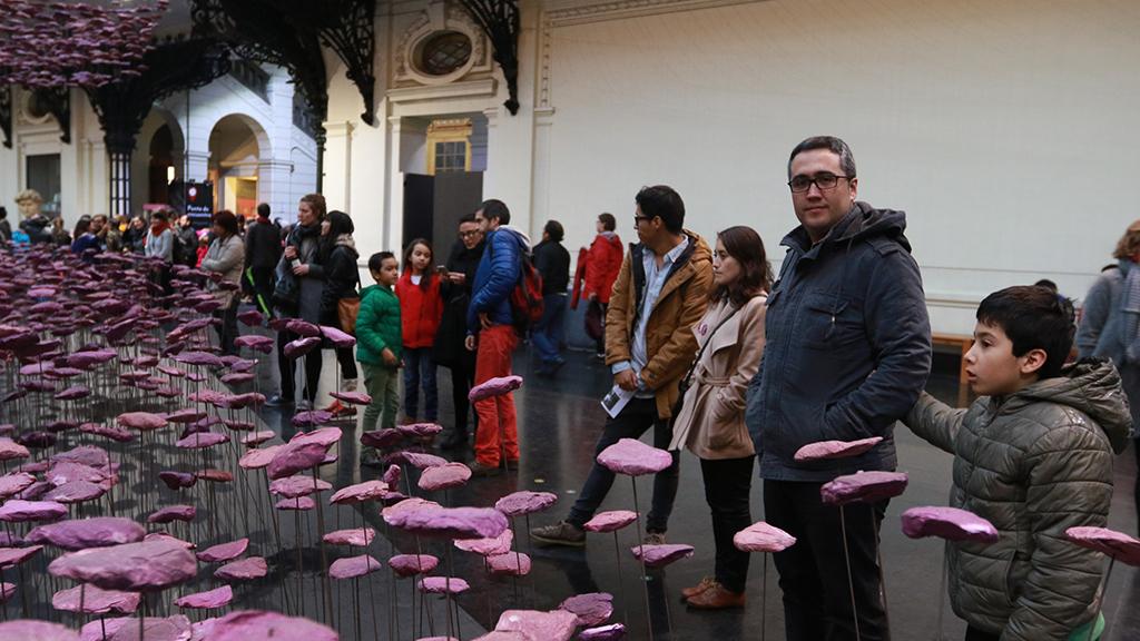 Asistentes en el Día del patrimonio en el MNBA
