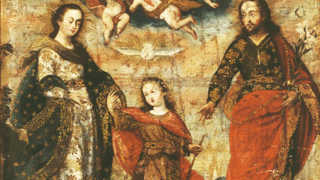 Sagrada familia, óleo sobre tela