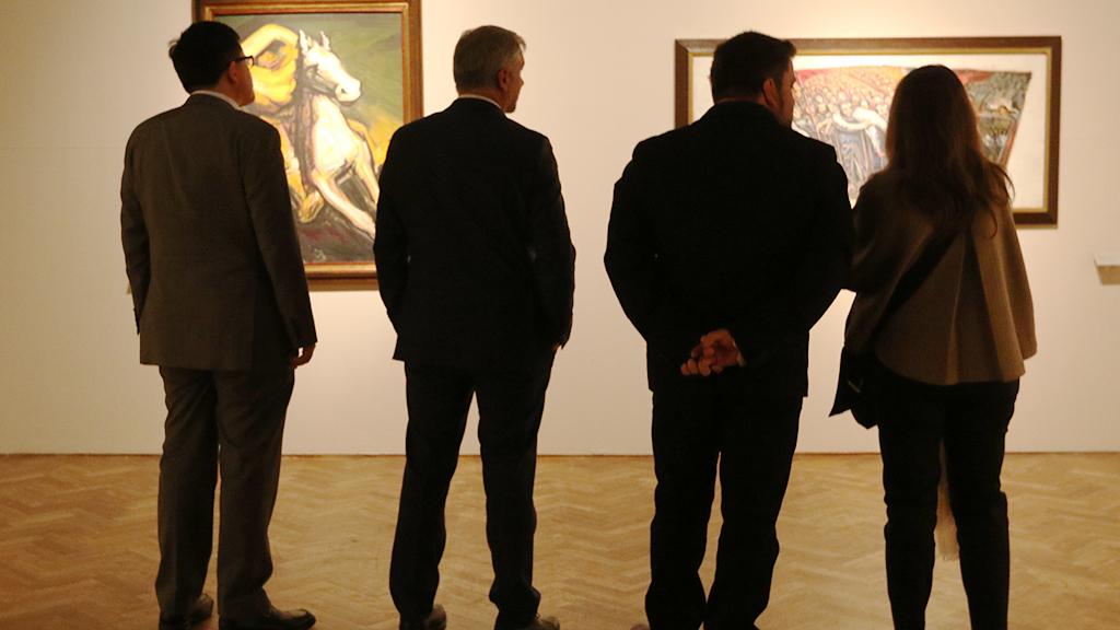 Sala de La exposición pendiente 1973-2015. Orozco, Rivera, Siqueiros