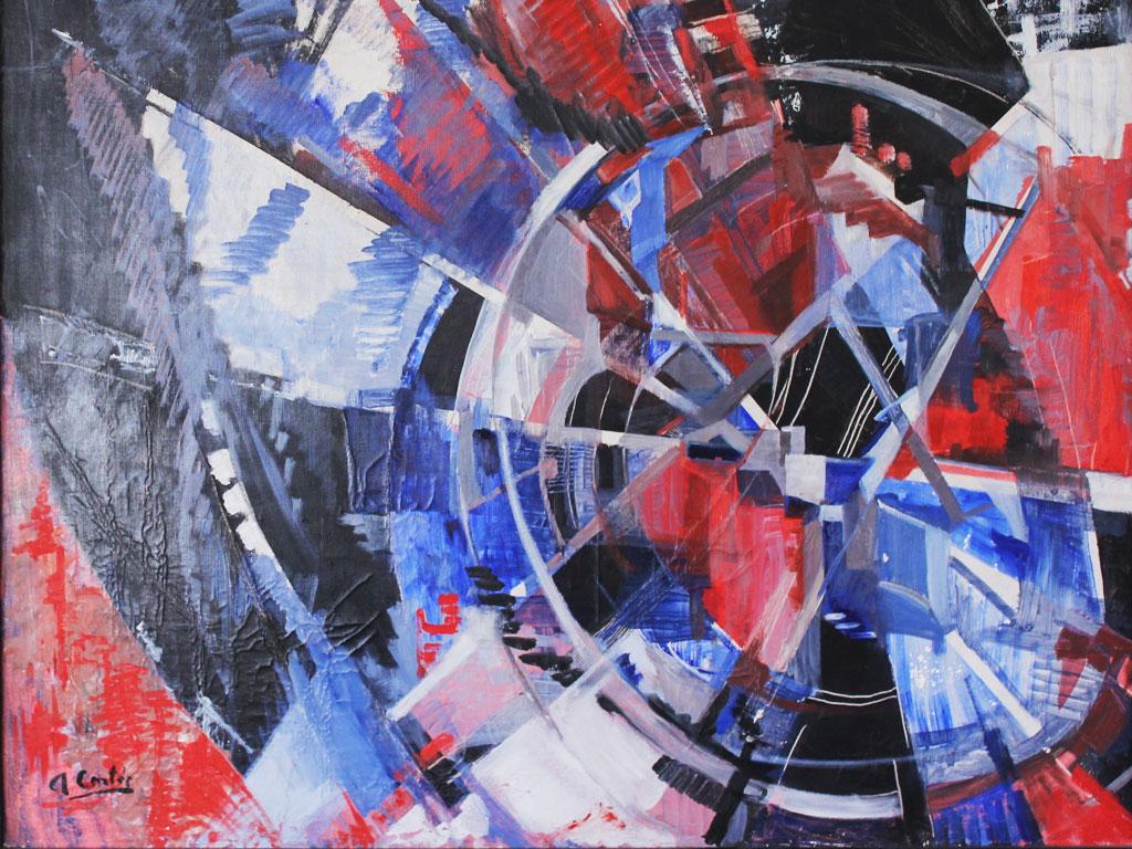 Detalle obra Ana Cortés, Rueda de la Vida