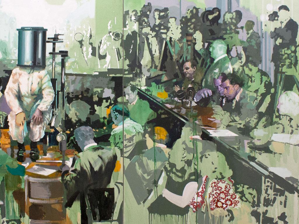 Detalle de obra de Carlos Ampuero