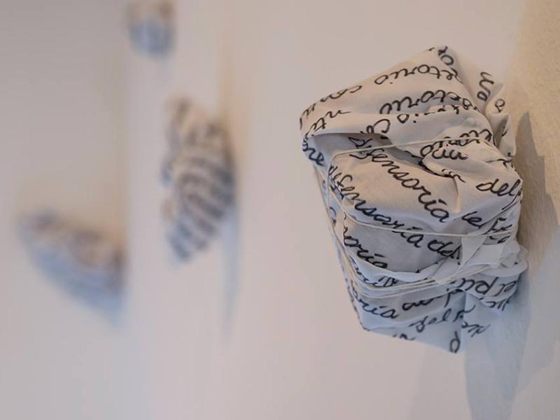 Detalle de obra de Claudia Osorio