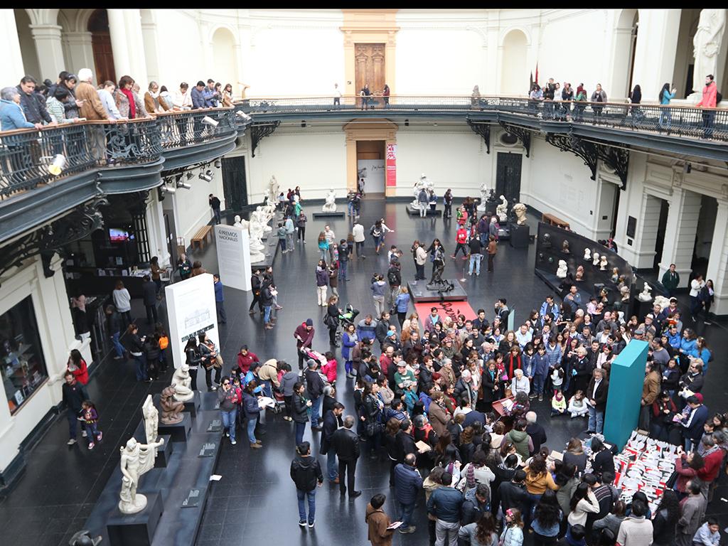 Vista Hall central MNBA en Día del Patrimonio