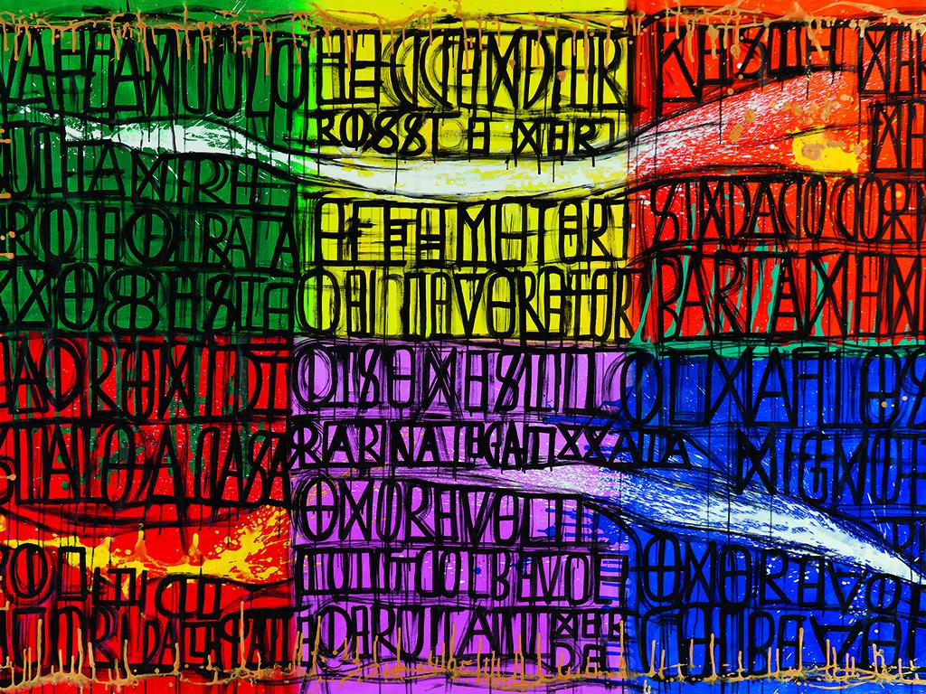 Detalle de obra de Pablo Echaurren