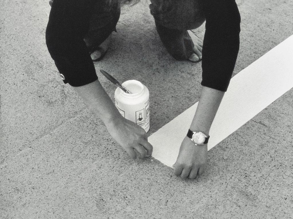 Detalle obra de Lotty Rosenfeld