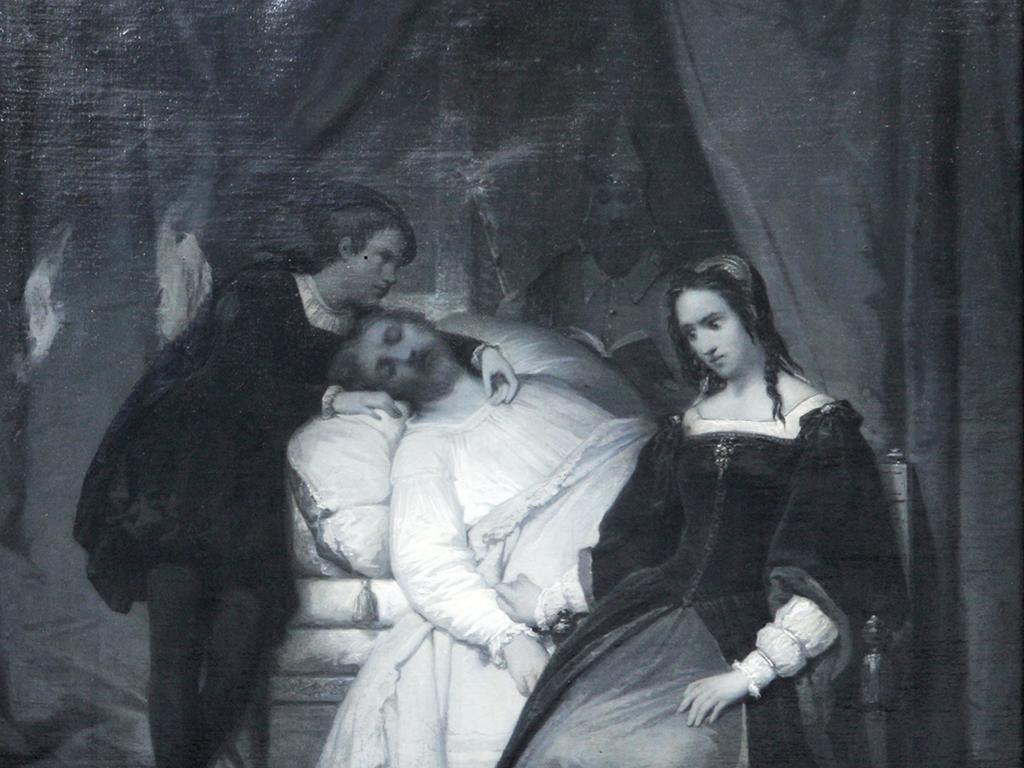 Detalle de obra Juana la Loca y la muerte de Felipe El Hermoso. Col. MNBA