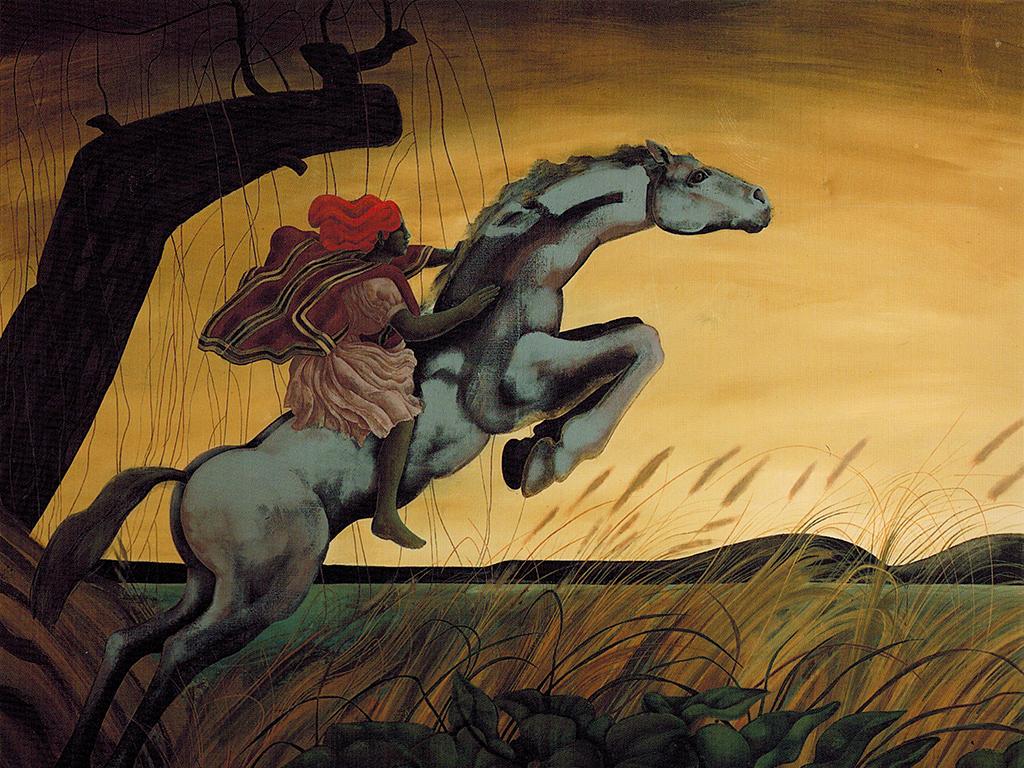 Detalle de obra J. Venturelli: Recuerdo de un recuerdo, 1983 Colección MNBA