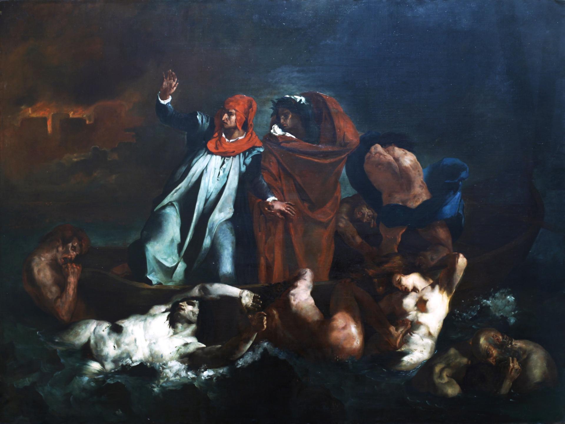 La barca de Dante (1890), Juan Francisco González. Colección MNBA.