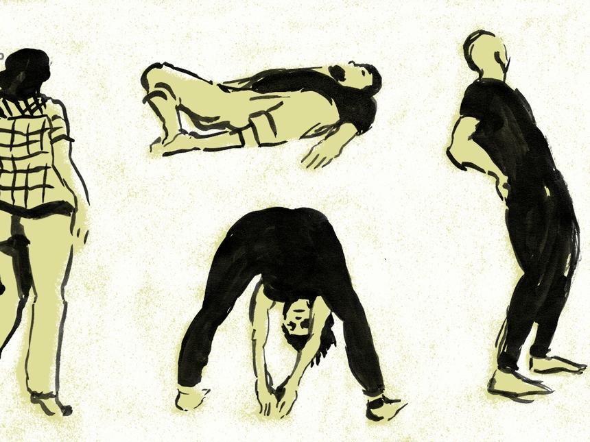 Ilustraciones de personas en movimiento