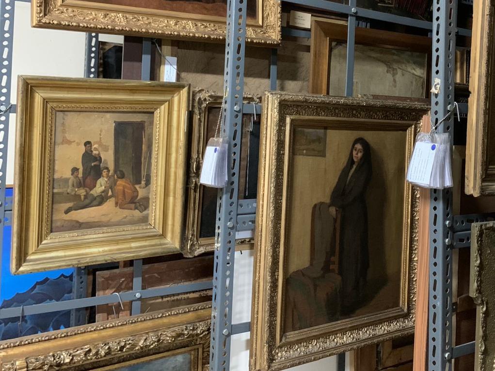 Obras en el depósito del MNBA