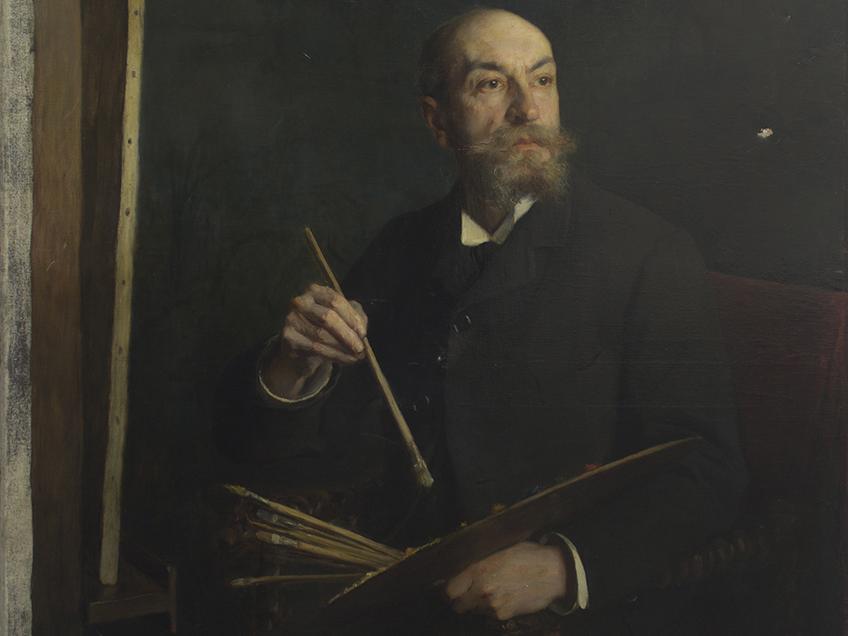 Retrato del pintor francés M. Le Poittevin