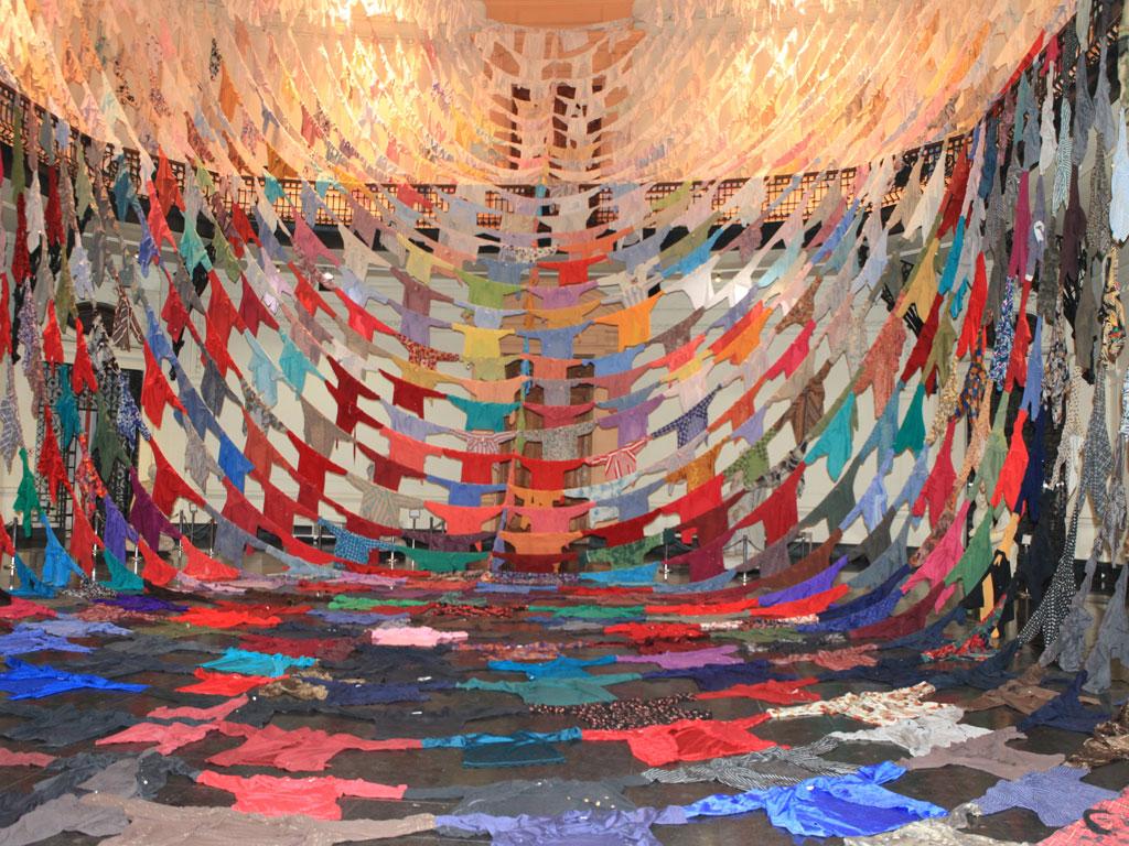 Vista parcial de obra de Kaarina Kaikkonen