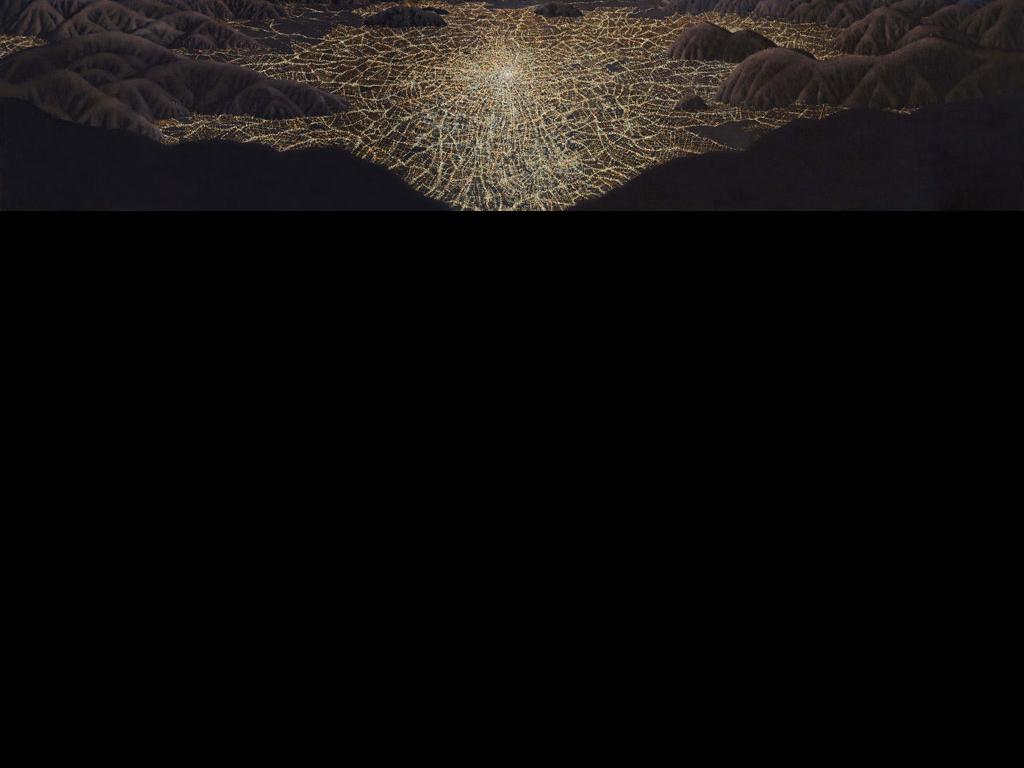 Santiago, 2012, óleo sobre tela, 300x100cm