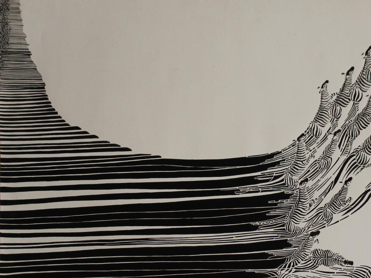 Tinta china sobre papel