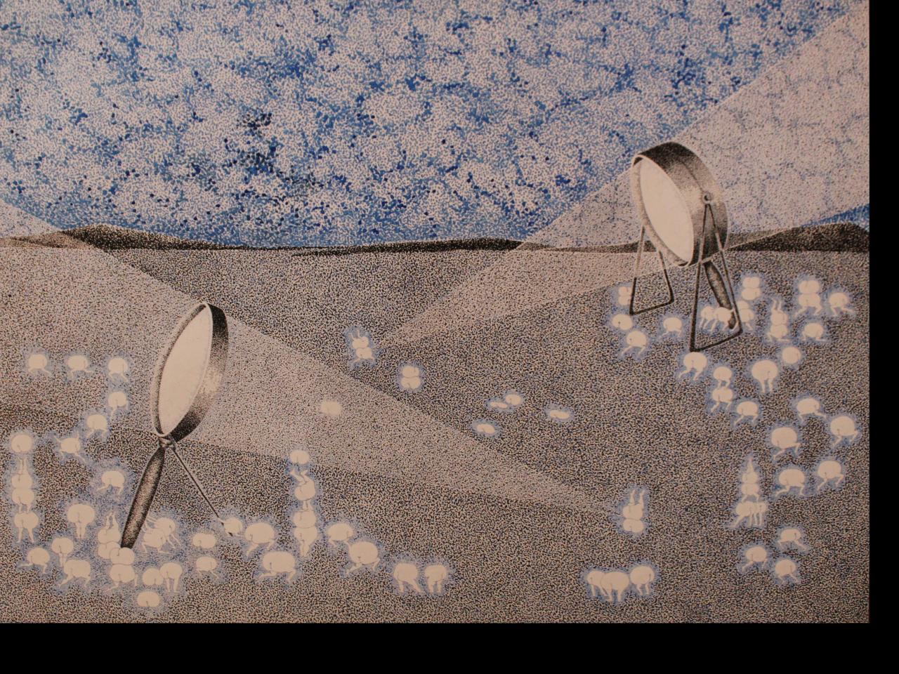 Tinta china sobre papel