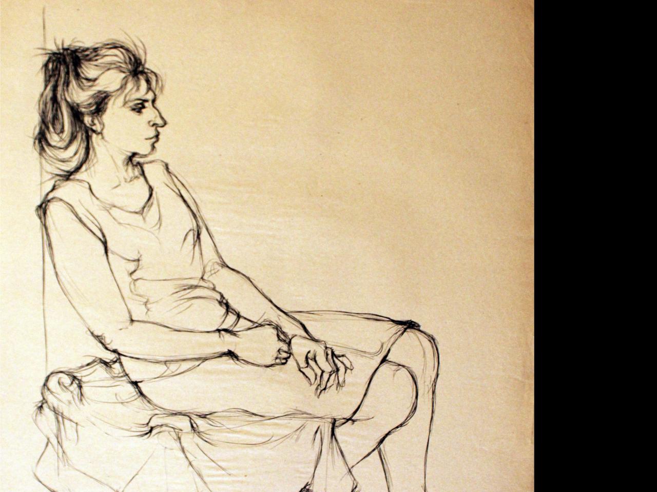 Tinta china sobre papel