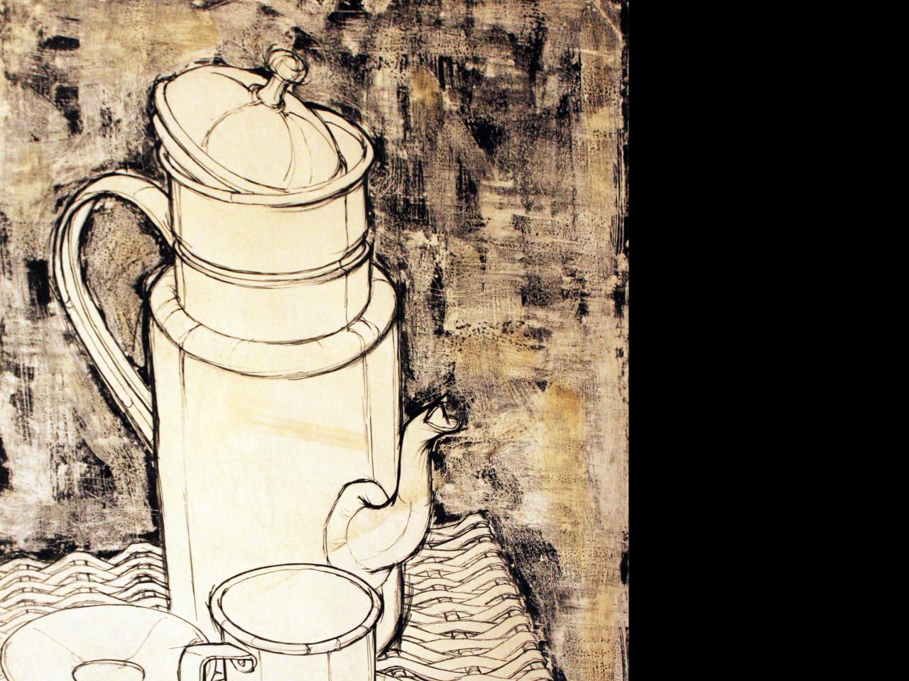 Tinta china sobre papel