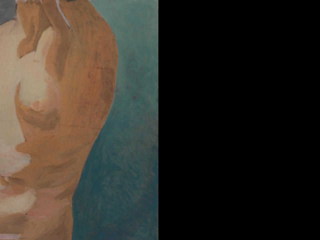 Sin título (Desnudo). Óleo sobre madera. 1964