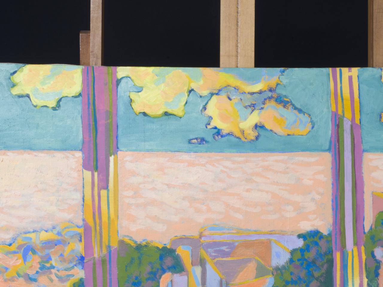 Temple al huevo y óleo sobre tela