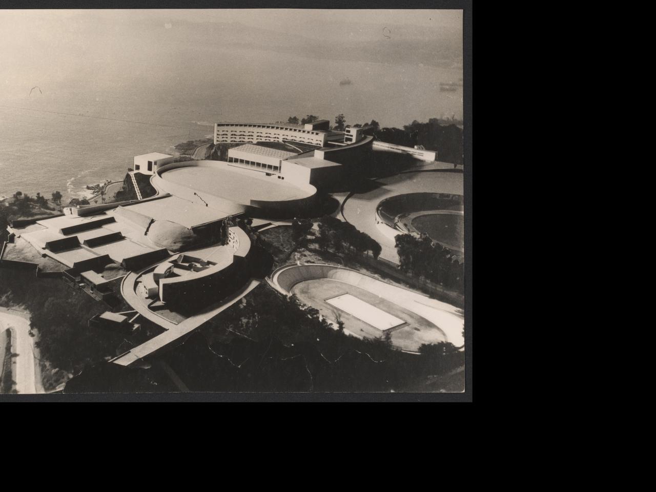 Fotomontaje Proyecto Escuela Naval (2). 1956