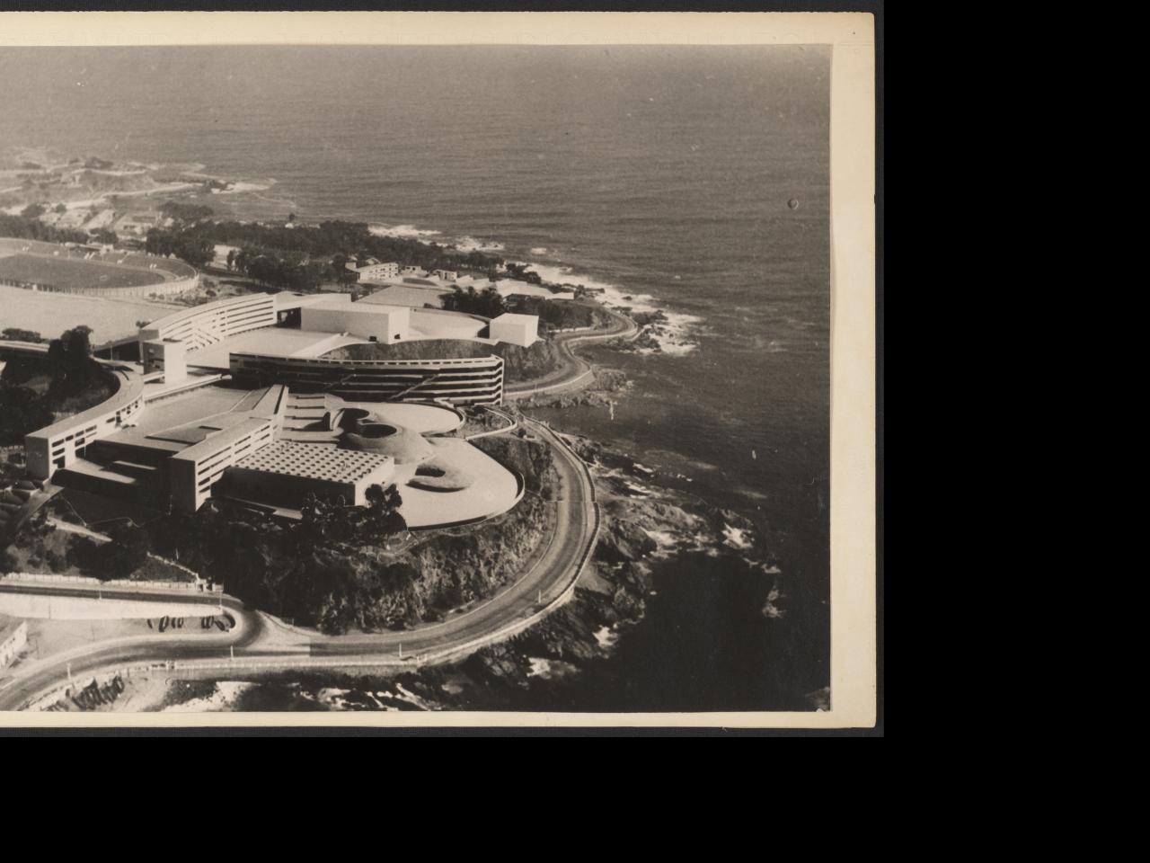 Fotomontaje Proyecto Escuela Naval (1). 1956