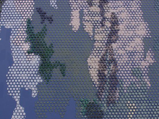 Imagen con formas indefinidas en tonos azules, verdes y rosados