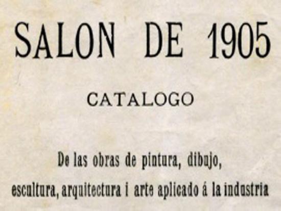 CATÁLOGO EXPOSICIÓN NACIONAL ARTÍSTICA SALÓN DE 1905