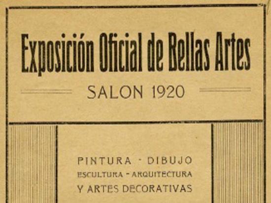 CATÁLOGO EXPOSICIÓN OFICIAL DE BELLAS ARTES, SALÓN DE 1920
