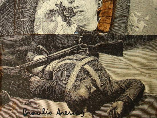 Detalle de collage de Braulio Arenas