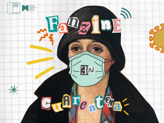 Cuadro La Viajera con el texto "Fanzine en cuarentena"