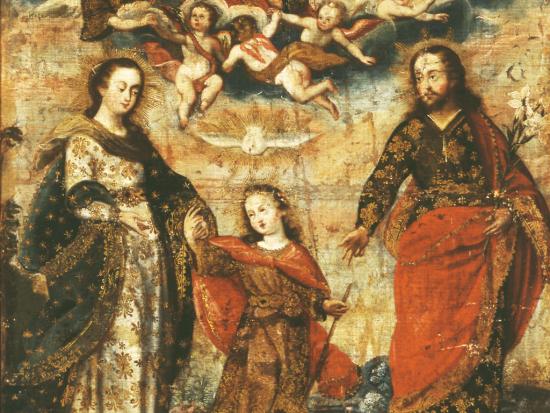 Sagrada familia, óleo sobre tela