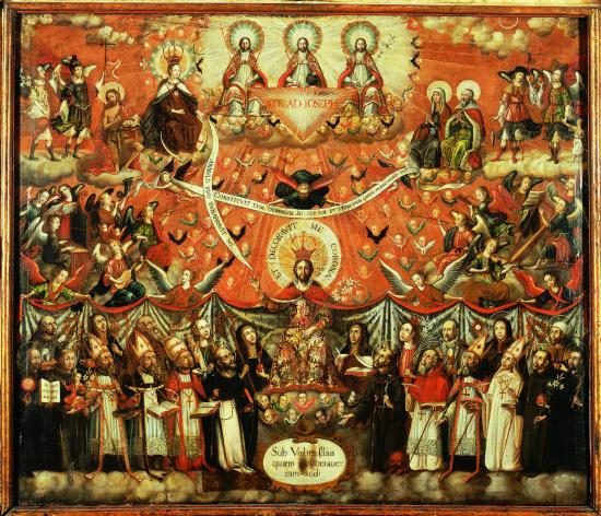 "Patrocinio de san José", Gaspar Miguel de Berrío en 1744 en Potosí (Bolivia). Col. MNBA