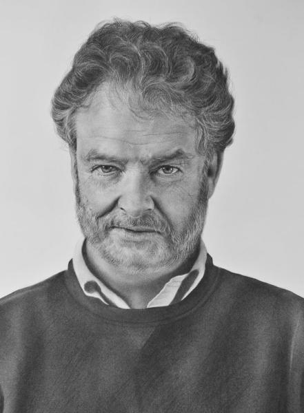 Detalle, retrato Benjamín Lira