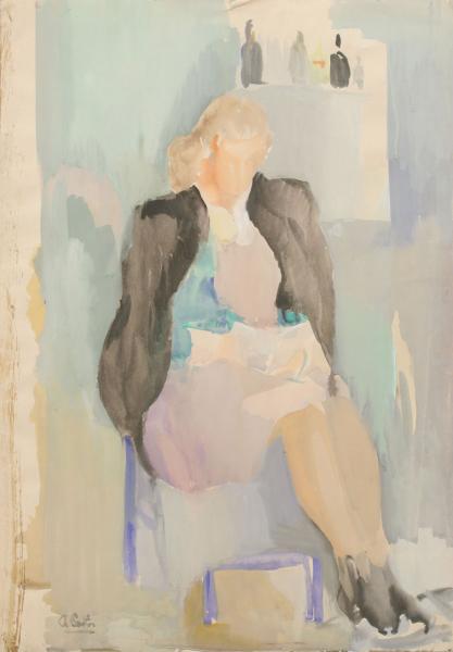 6. Ana Cortés, Mujer sentada