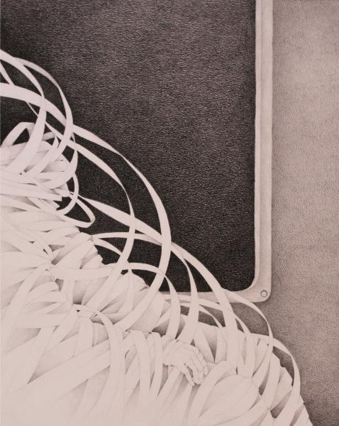 Lápiz color sobre papel