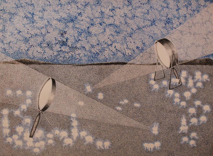 Tinta china sobre papel