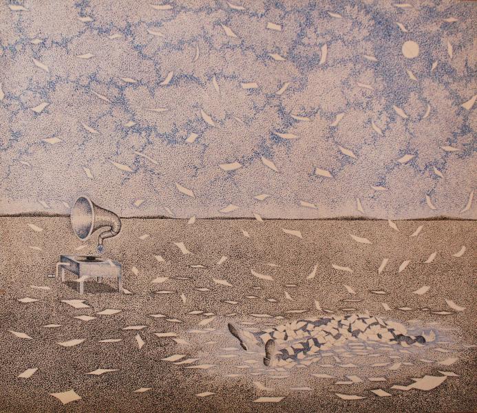 Tinta china sobre papel