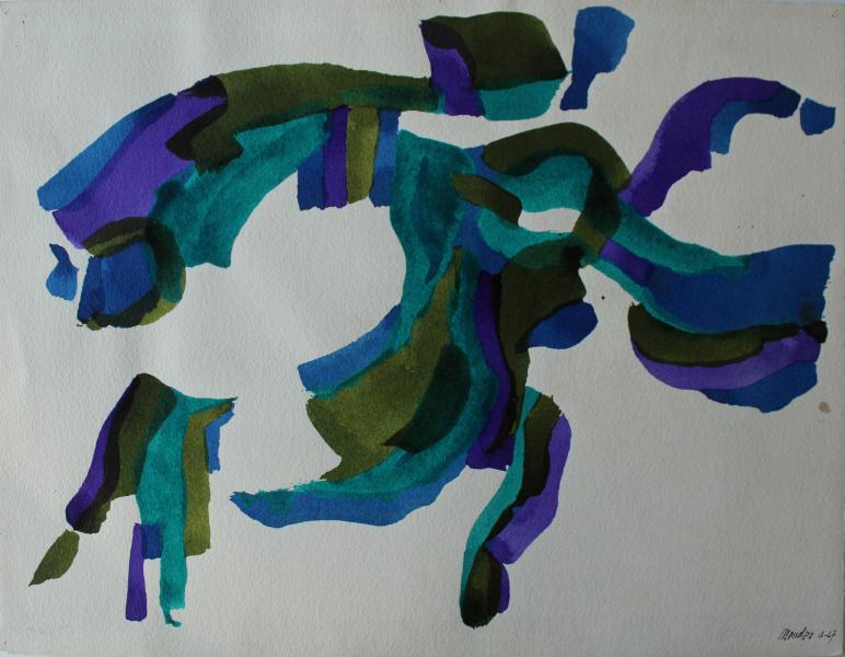 Opus 12-01. 1967. Santiago. Tinta sobre papel