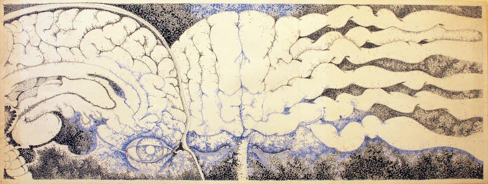 Lápiz color sobre papel