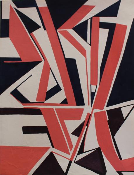 Opus 2-4. 1976. Santiago. Témpera sobre papel