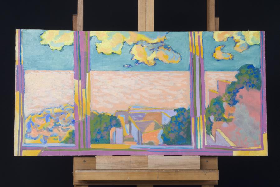 Temple al huevo y óleo sobre tela