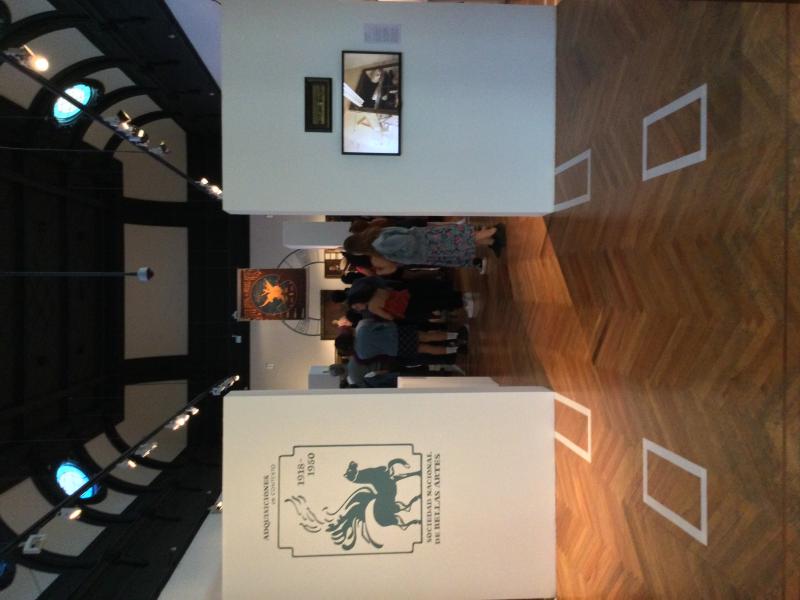 Entrada de la sala de exposición